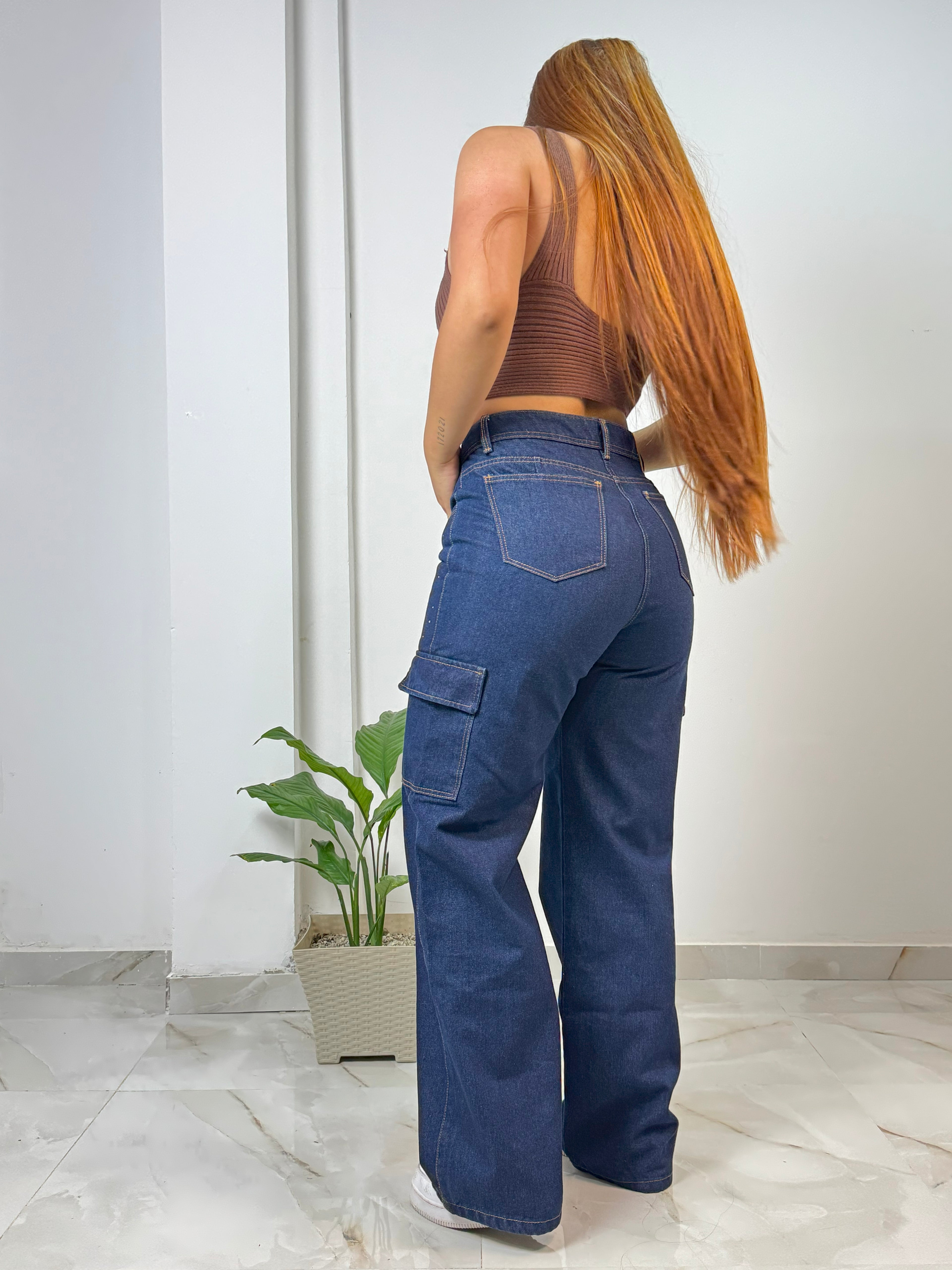 Jean Cargo "Eclipse" Azul Oscuro