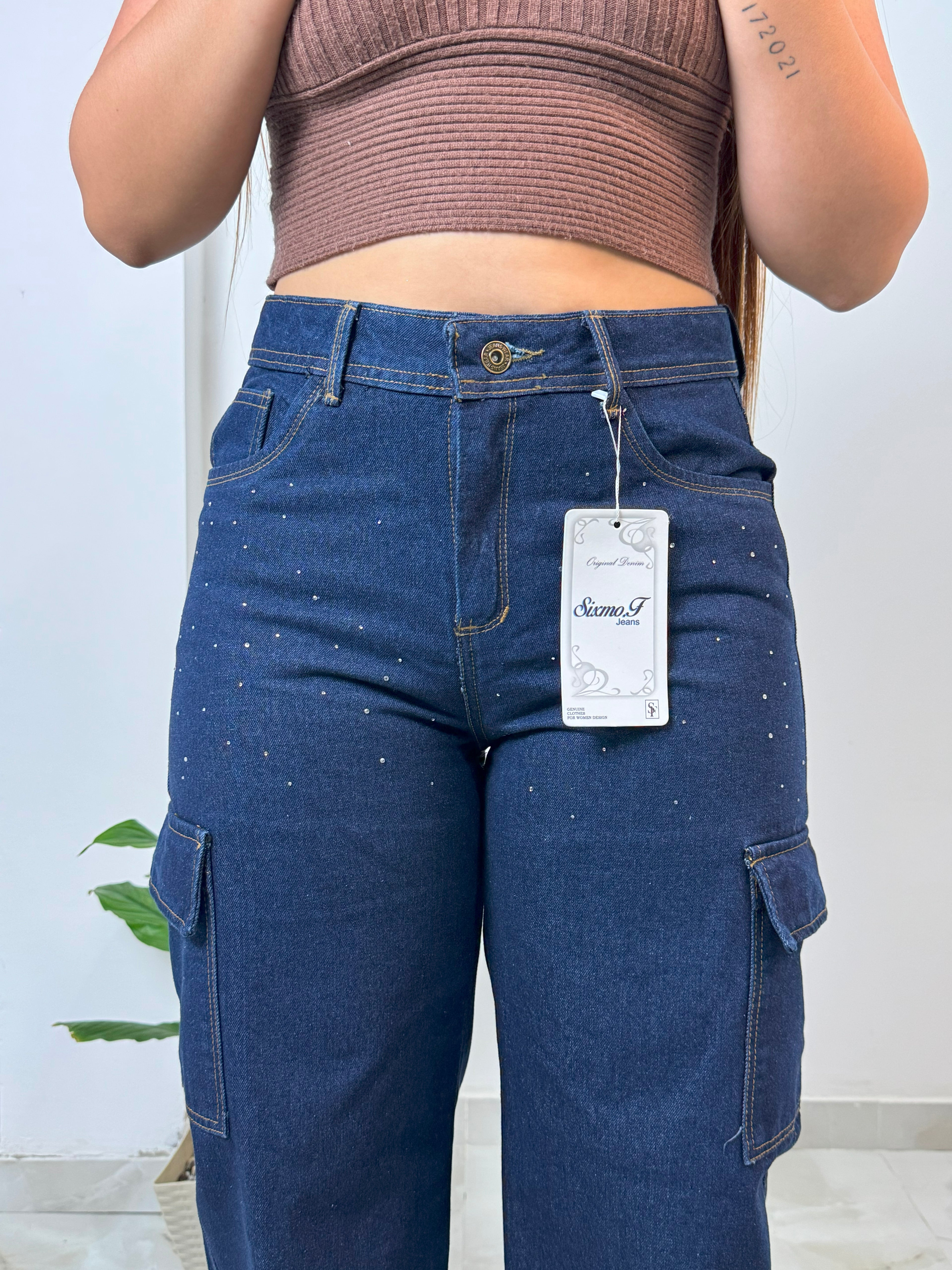 Jean Cargo "Eclipse" Azul Oscuro